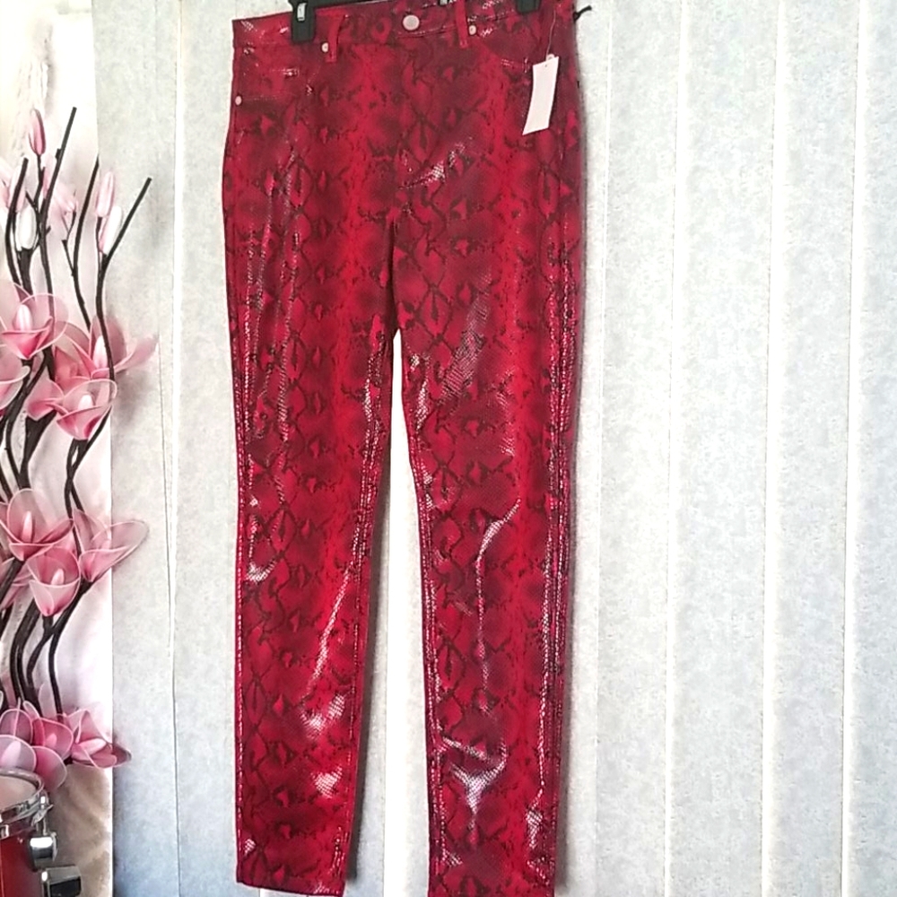 Jeans red snake